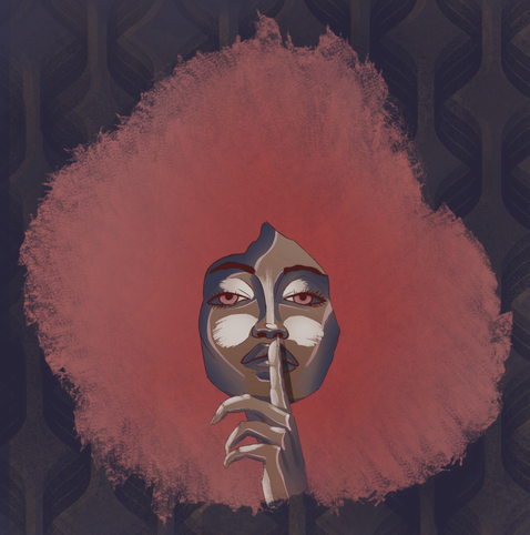 A person who say « shhhh » to the world