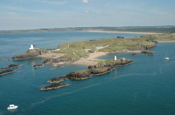 Ynys Llanddwyn (island), where Dwynwen set up a church.