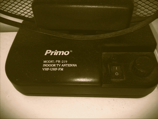 Εσωτερική κεραία τηλεόρασης PRIMO PR-219 φωτογραφήθηκε από μένα Θεόδωρος Μπαχουμάς