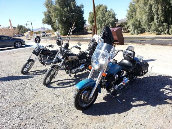Photo of some motorbikes.