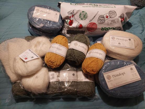 Kasa erilaisia lankakeriä