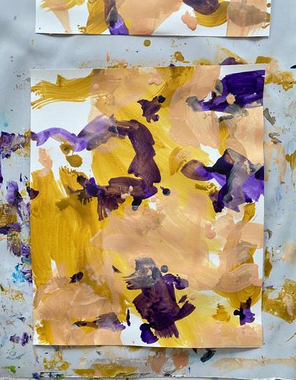 „violetsafar“, 2025

acrylic on paper, 50,5 x 42 cm

#acryliconpaper #abstractexpressionism #contemporarypainting 
#contemplativepainting #paintingcausesmeaning #healingbypainting #femalepainter #femaleartist #majaliliankrakau