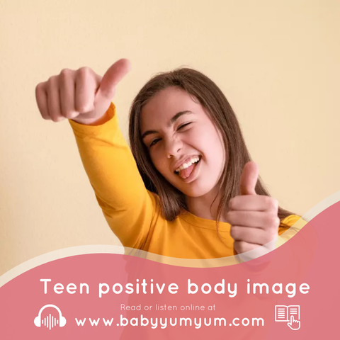 🌟 Helping your teen develop a positive body image is more important than ever in a world dominated by social media.  💬 Teens face pressure to look a certain way, but as parents, we can shape their self-esteem and foster a healthy relationship with their bodies.  💡 Discover tips for creating a supportive home environment and promoting confidence.  👉 Learn more: https://zurl.co/oAyON   #BabyYumYum #BYY #TeenBodyImage #PositiveParenting #MentalHealth