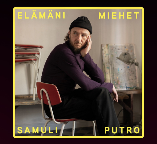 Samuli Putron kirjan kansi, jossa tekijä istuu mietteissään tuolilla.