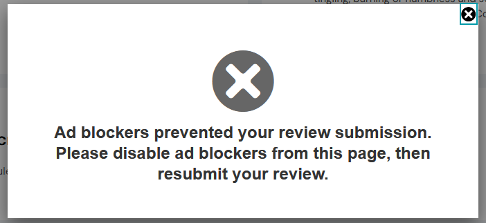 Ad blockers prevented your review submission.
Please disable ad blockers from this page, then resubmit your review.
