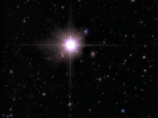 The star Mirach and the NGC 0404 galaxy as seen by the Odyssey Pro. 