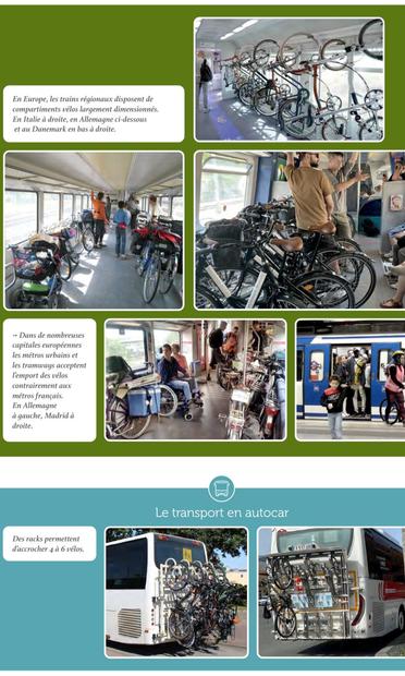 Screenshot of the report with bicycles in trains across Europe.