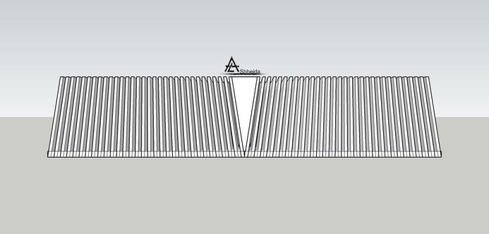 seating place (seat) in landscape: This seat is designed with wood frames attached from the bottom to a rectangular base and with a place for flowers.