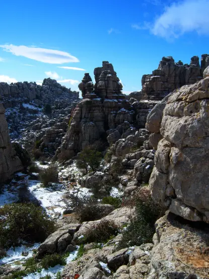 El Torcal de Antequera with snow, Andalucia, Spain.
#geology #scenery #limestone