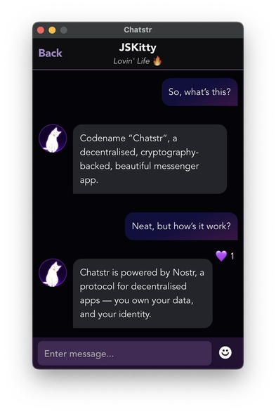 👋 Say hello to Chatstr - secure messaging, without the fluff.

