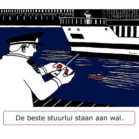 ⚓ De beste stuurlui staan aan wal.
⚓ Engels ; English : Bachelors’ wives and maidens’ children are well taught. / It is easy to criticize, but hard to act. / Easier said than done. / Well done is better than well said [Benjamin Franklin]. / It’s easy to give advice when you don’t have to pay the price.
⚓ Frans ; français : La critique est aisée, mais l’art est difficile. / C’est plus facile à dire qu’à faire. / Les conseilleurs ne sont pas les payeurs.
⚓ Duits ; Deutsch : Kritisieren ist leicht, aber besser machen schwer. / Kritisieren ist einfacher als besser machen. / Wer nicht betroffen ist, hat gut reden.
⚓ Italiaans ; italiano : La critica è facile, ma l’arte è difficile. / La critica è facile e l’arte è difficile. / E’ più facile dirlo che farlo. / E’ più facile da dire che da fare. / E’ più facile a dirsi che a farsi. / Tra il dire e il fare c’è di mezzo il mare.
⚓ Portugees ; português : Falar é fácil, difícil é fazer. / Falar é fácil, o difícil é fazer.
⚓ Spaans ; español : Una cosa es predicar y otra dar trigo. / Es más fácil decirlo que hacerlo. 