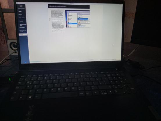 Captura de pantalla del sistema triskel