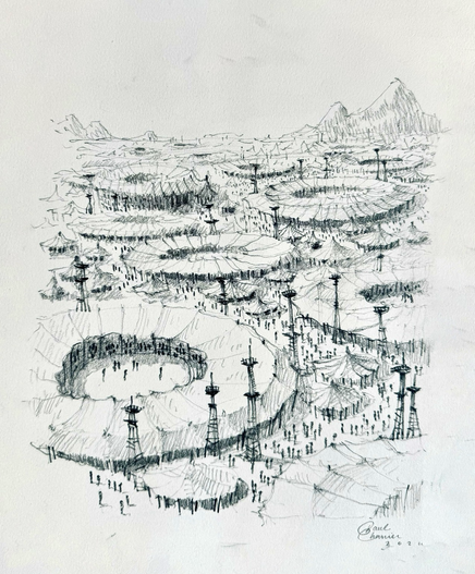 Des arènes à perte de vue