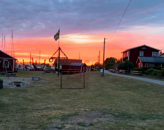 Midsummer sunset over Hanö 