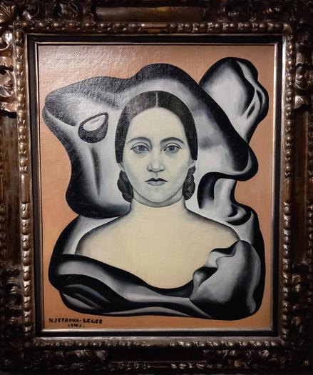 Un autre autoportrait de Nadia Léger, de face.