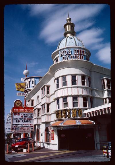 A small casino hotel on the strip. You can win a Mazda RX-7 on special slots an outside sign says. 

Kodachrome  64
SMC Pentax-M 35mm F2
Pentax LX
