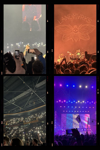Pictures of the different bands and escalation fest concert 2025