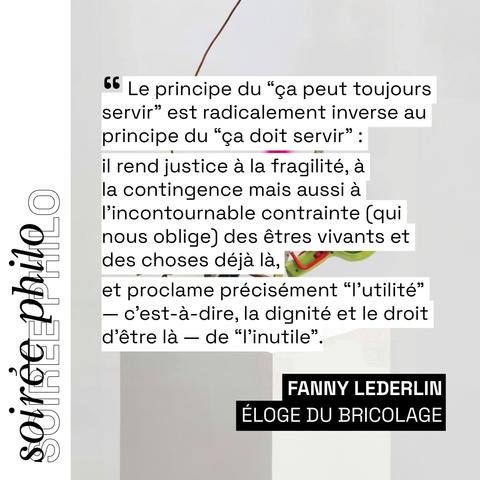 Eloge du bricolage - soirée philo le mercredi 5 février à la Maison poème