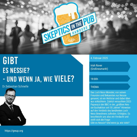 Am 04.02. ab 19 Uhr im Irish Rover, Hamburg: Das Loch Ness Monster, von seinen Freunden und Bekannten nur Nessie genannt, ist ein Weltstar und dabei überaus schüchtern. Zuletzt versuchten 2023 Paparazzi der BBC in der "größten Nessie-Suchaktion seit 50 Jahren" Hinweise auf den Verbleib des berühmten Loch-Ness-Bewohners zufinden. Erfolglos. Es beschleicht uns also ein Verdacht und stellt sich die Frage: Gibt es Nessie? Und wenn ja, wie viele?
