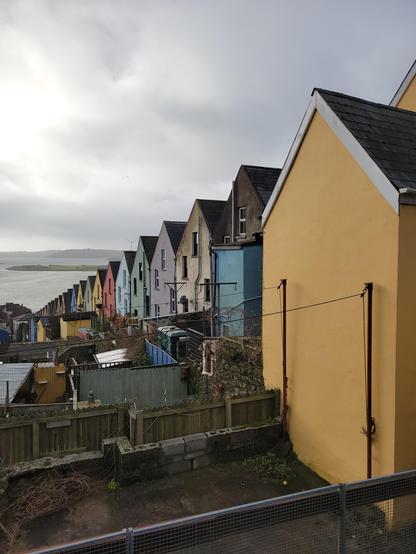 Deck of cards houses in Cobh