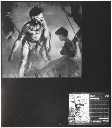 An early flyer or advert for the cassette tape Fragment by Clock DVA, self-released on Dvation in 1979 and which contains the track No 2.