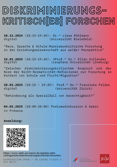 Flyer "Diskriminierungskritisch:es Forschen"