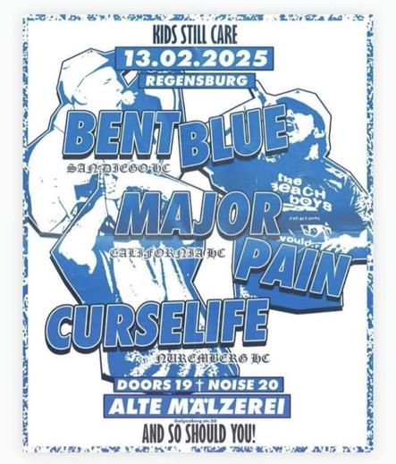 Flyer für Hardcore Show am 13. Februar in Regensburg