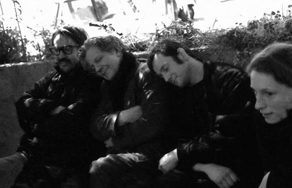 Photode groupe avec Charles Dreyfus, Bob Lens, Hervé Binet et Dominique Joly.