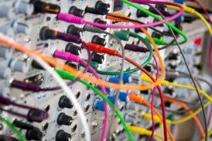 Picture of cables connected - illustrating point of intricate connections.