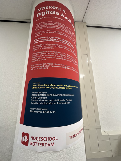 Expo informatie poster met namen deelnemers