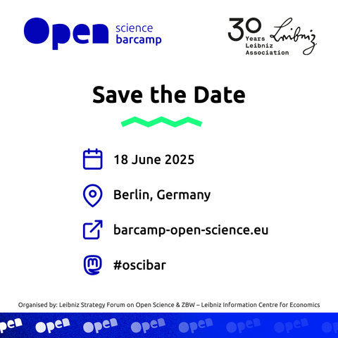 Infografik: Save the Date, 18 June 2025, Berlin, #oscibar