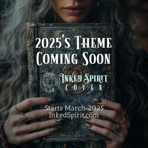 A woman with young face and hands and long, wavy silver hair holds up the cover of a book to the viewer. The slate blue cover looks to be sculpted from a thick material and carved with gold-embossed symbols and swirls. The text details the history of , some trivia about its inception and observances, and a link to ways you can help/observe it. Presented by Inked Goddess Creations.