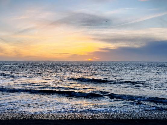 Sonnenuntergang an der Nordsee. 
