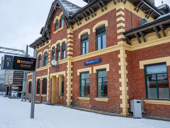 Bahnhof in Lillehammer