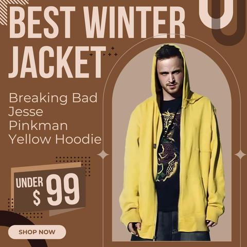 Breaking Bad Jesse Pinkman Yellow Hoodie
