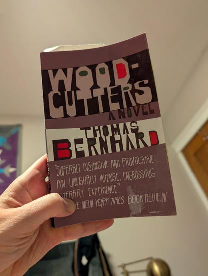 Cover of "Woodcutters," by Thomas Bernhard