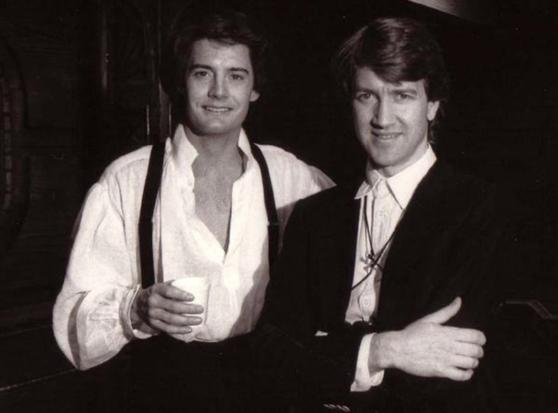 Kyle MacLachlan and David Lynch behind the scenes of the 1984 science fiction film “Dune”