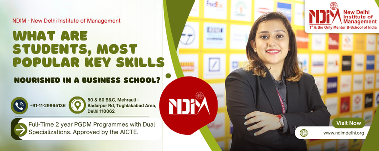 Top Key Skills You’ll Acquire During a PGDM/MBA Program
Desecriton:- MBA focused on enhancing technological &amp; interpersonal skills and will ensure that graduates can handle the most difficult business problems
.visit:- https://www.ndimdelhi.org/what-are-students-most-popular-key-skills-nourished-in-a-business-school/

#Skills_for_MBA_Students #CommunicationSkills  #pgdmprograms  #Business #ndimDelhi  
#NDIM #bestpgdmcollegedelhi  #topmbacollegedelhi 