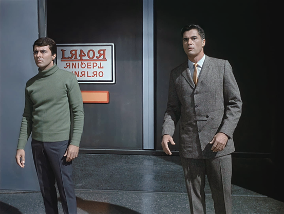 The Time Tunnel: In 'Secret Weapon,' time travellers Tony Newman (James Darren) and Doug Phillips (Robert Colbert) are in for a surprise when they gain entry to an enemy nation's top-secret project.