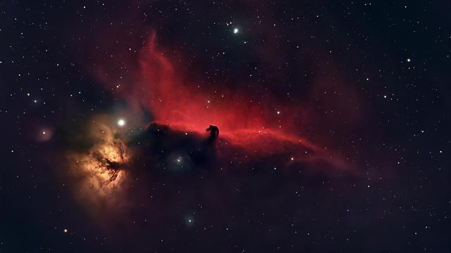 IC434 with Horsehead and Flame nebulae
