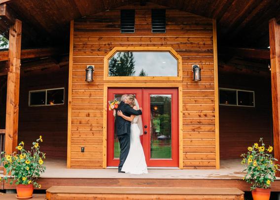 First look with dad at Haymoon Resort in Whitefish Montana