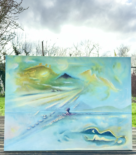 « Tels crient les poissons » huile sur toile 60/80 