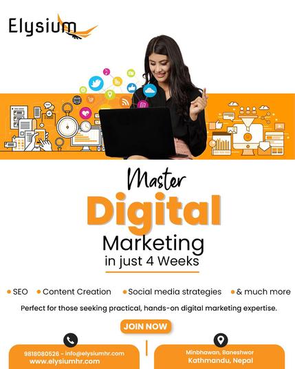 Best 1 Month Digital Marketing Class in Nepal