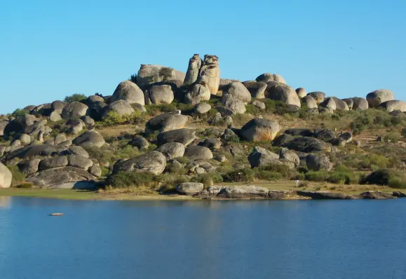 Spherical weathering of granite, Los Barruecos, Cáceres, Spain.
