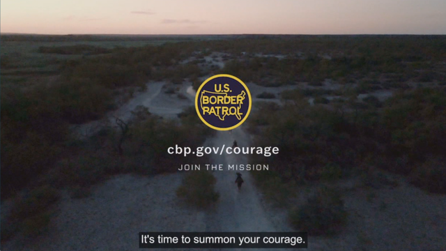 U.S. Border patrol recruitment ad.