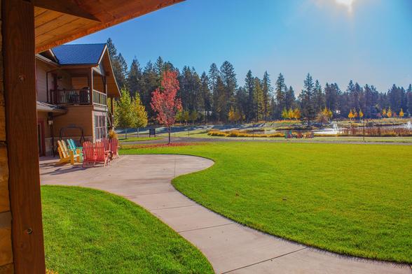 Beautiful mornings at Haymoon Resort in Whitefish Montana