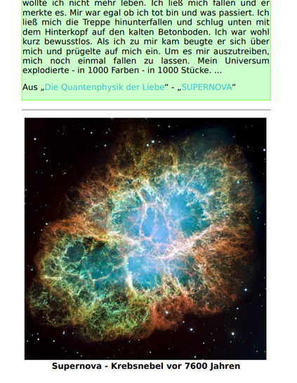 Screenshot Februar 2025 Manuskript Ausschnitt "CRISPR_rEvolution" - Kapitel "Die Quantenphysik der Liebe" - Erste Schreibversuche 2011