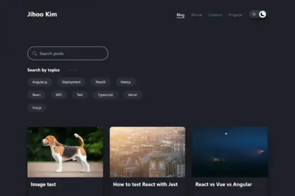 Next.js blog template that uses Notion as CMS