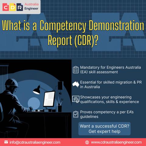 Competency Demonstration Report (CDR) for Engineers Australia skill assessment – essential for skilled migration and PR in Australia. Get expert CDR writing help at cdraustraliaengineer.com.