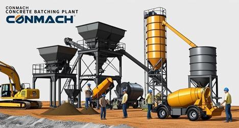 Conmach Concrete Batching Plant is designed to meet the diverse and challenging demands of the concrete production industry. Conmach Machinery, which uses innovative technologies to monitor Concrete Batching Plants equipment, manufactures various types of Concrete Batching Plants, designs easy-to-carry and easy-to-assemble plants, produces the most durable and reliable Concrete Batching Plants in the marke